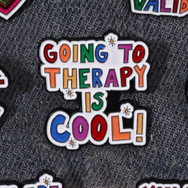 THERAPY IS COOL pin